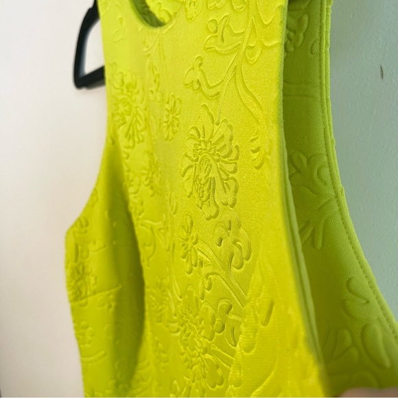Spense Citron Floral Embossed Dress - Picture 4 of 5